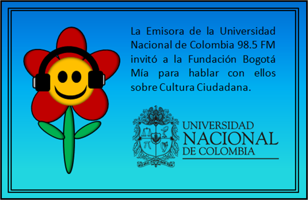 Emisora de la Universidad Nacional entrevistó a Ciudadanía para el Desarrollo Consultoría (antes Fundación Bogotá Mía).