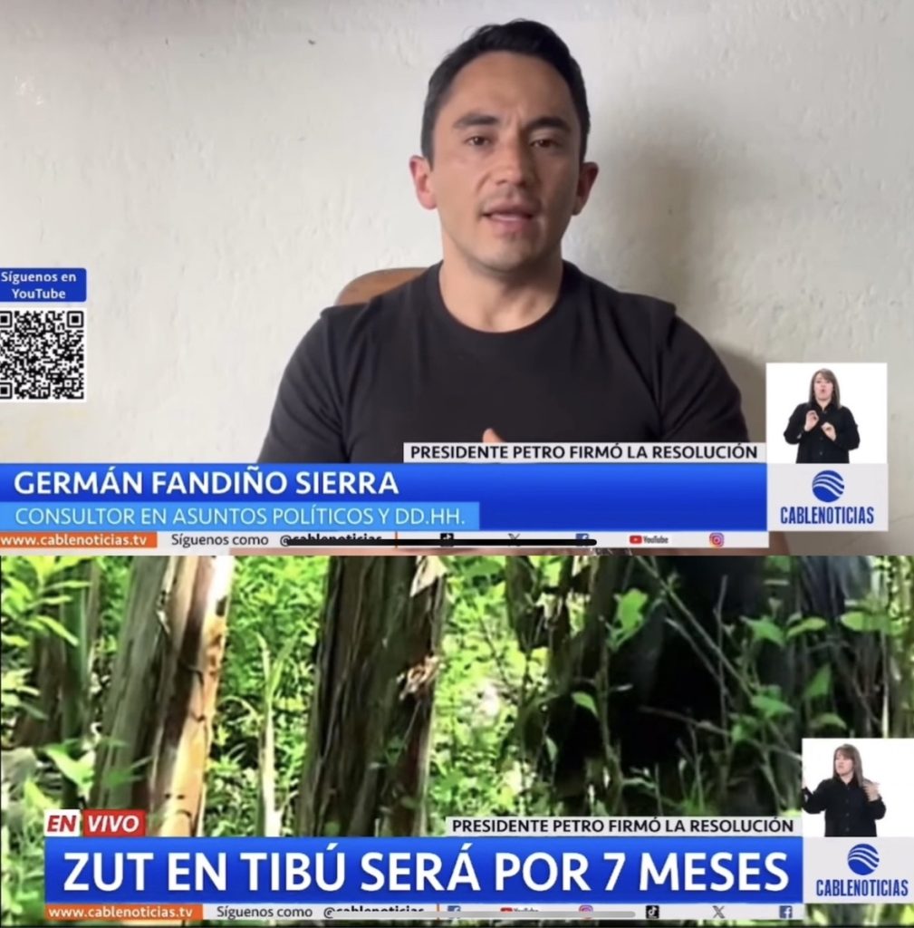 Análisis: Zona de Ubicación Temporal (ZUT) en área rural de Tibú para frente 33 de disidencias farc