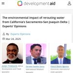 El impacto ambiental del desvío del agua del delta del Sacramento-San Joaquín en California | Opiniones de expertos